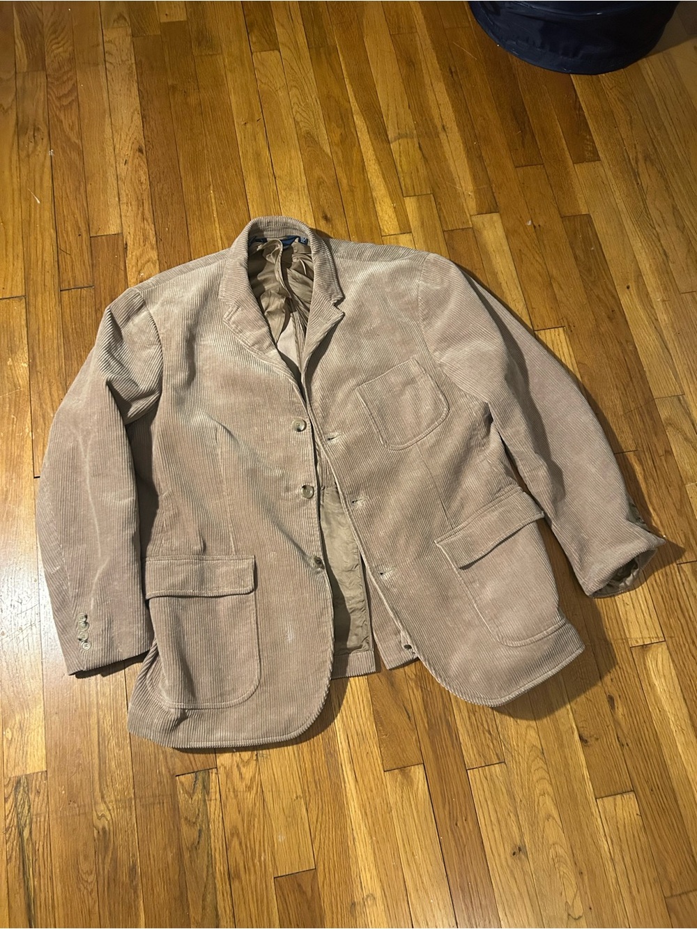 Polo Ralph Lauren Vintage Men's Corduroy Sport Coat in Light Tan Camel